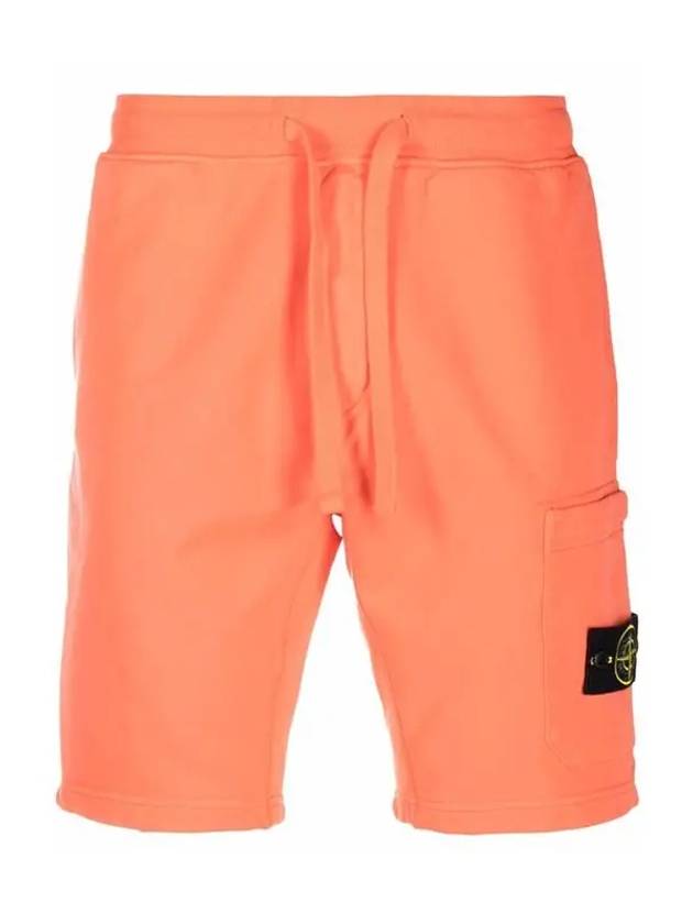 Men's Waffen Bermuda Training Shorts Orange - STONE ISLAND - BALAAN.