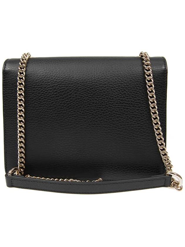 Interlocking GG Chain Small Cross Bag Black - GUCCI - BALAAN 4