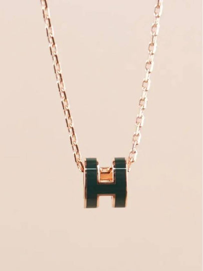 Mini Pop H Pendant Rose Gold - HERMES - BALAAN 2