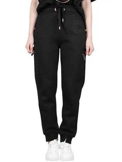 Cotton Blend Logo JoGGer Track Pants Black - BURBERRY - BALAAN 2