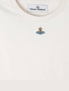 Embroided ORB Peru Short Sleeve T-Shirt Beige - VIVIENNE WESTWOOD - BALAAN 4