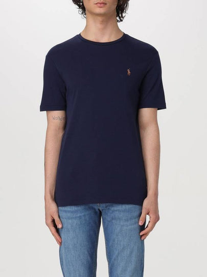 Embroidered Logo Pony Short Sleeve T-Shirt Navy - POLO RALPH LAUREN - BALAAN 2