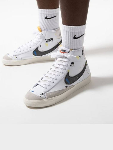 01-DC7331-100--Blazer Mid 77-White Paint - NIKE - BALAAN 1