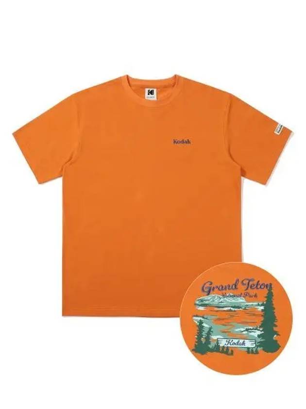 KODAK Scenery Sorona Short Sleeve T Shirt ORANGE - KODO - BALAAN 1