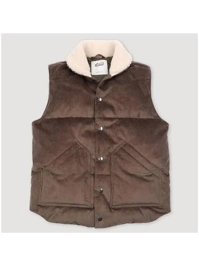 Corduroy Goose Down Collar Sharing Vest - VALSTAR - BALAAN 2