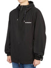 Men's Horseferry Logo Hooded Jacket Black - BURBERRY - BALAAN 6