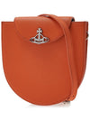 Half Moon Saddle Saffiano Leather Cross Bag Orange - VIVIENNE WESTWOOD - BALAAN 3