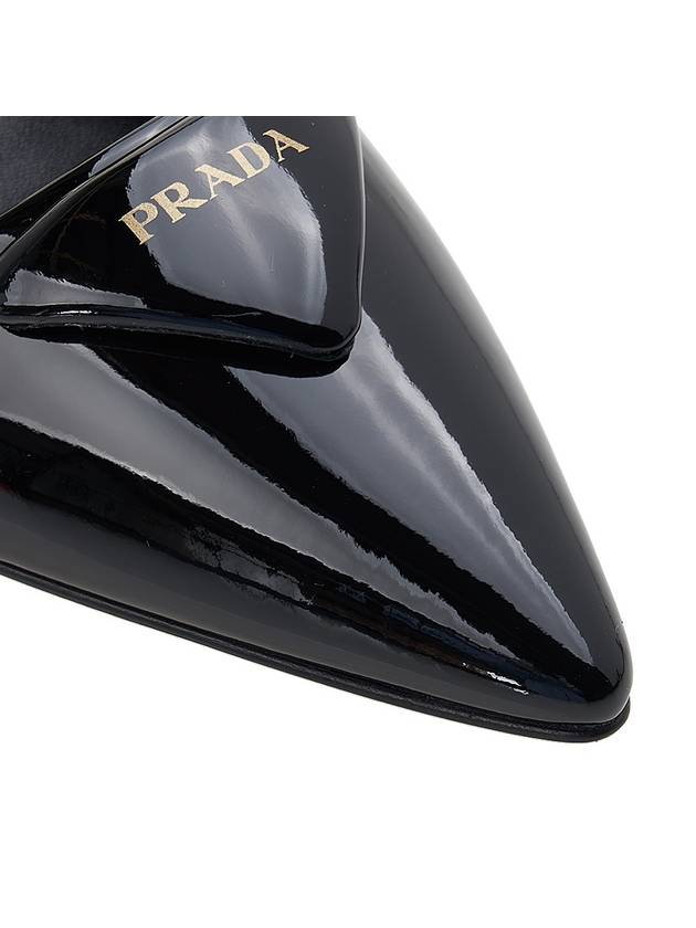 Patent Leather Slingback Heels Black - PRADA - BALAAN 10