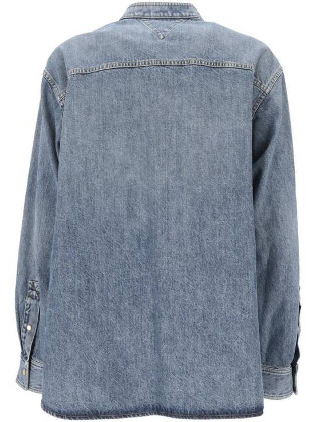 Denim Long Sleeve Shirt Blue - BOTTEGA VENETA - BALAAN 4