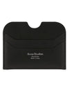 Silver Logo Card Wallet Black - ACNE STUDIOS - BALAAN 2