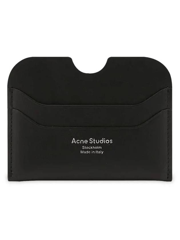 Silver Logo Card Wallet Black - ACNE STUDIOS - BALAAN 2