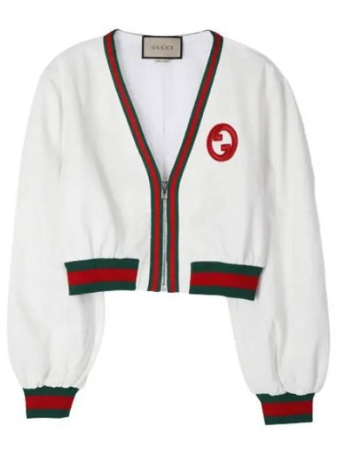 short white web jacket - GUCCI - BALAAN 1