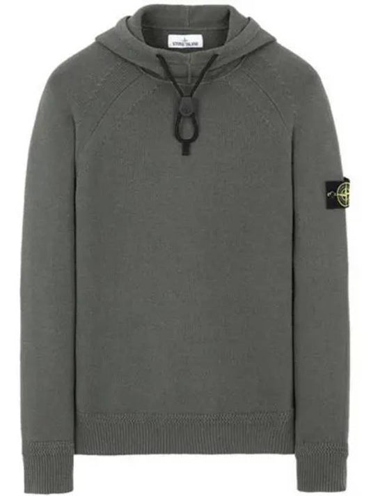 Waffen Hooded Knit Top Khaki - STONE ISLAND - BALAAN 2