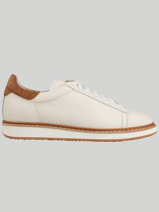 Grained Calfskin Low-Top Sneakers Panama - BRUNELLO CUCINELLI - BALAAN 4