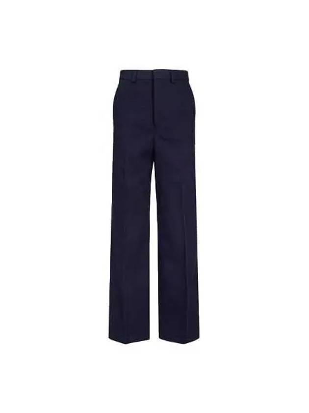 Wide Pantalone Pants Navy White UTR403 CO0011 - AMI - BALAAN 1