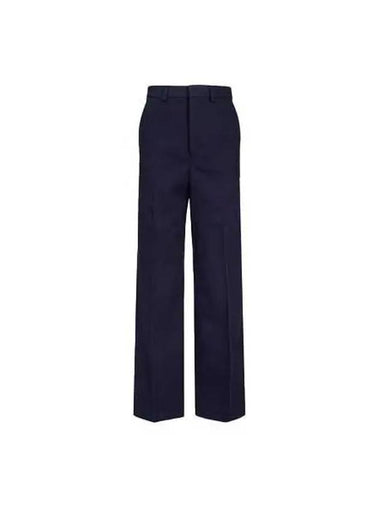 Wide Pantalone Pants Navy White UTR403 CO0011 - AMI - BALAAN 1