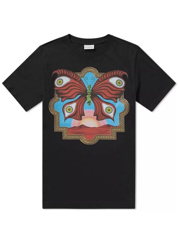 BUTTERFLY PRINT T-SHIRT - DRIES VAN NOTEN - BALAAN 4