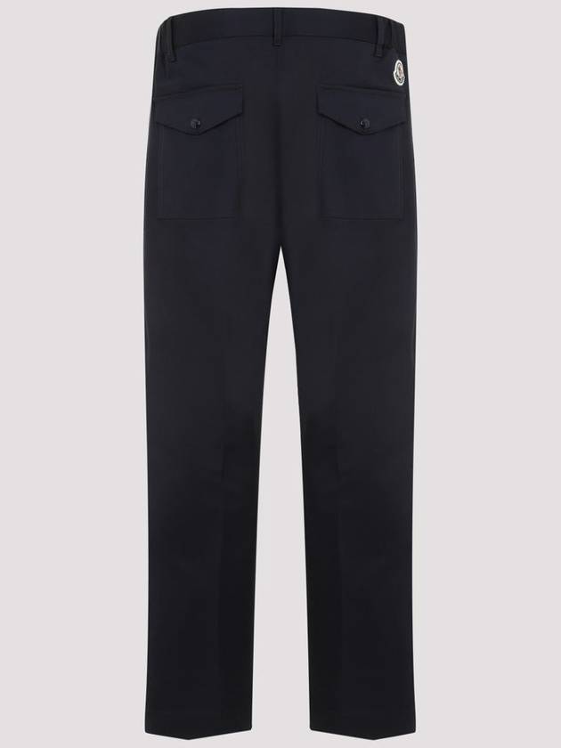 Gabardine Straight Pants Navy - MONCLER - BALAAN 3