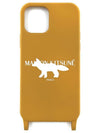 Fox Logo Iphone 12 Pro Phone Case Yellow - MAISON KITSUNE - BALAAN 3