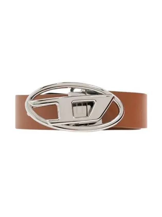 B 1DR W REV II 30 Oval D Buckle Reversible Leather Belt Brown - DIESEL - BALAAN 2