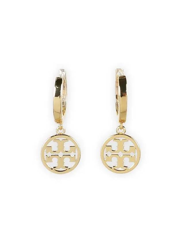 Miller Huggie Hoop Earrings Gold - TORY BURCH - BALAAN 2