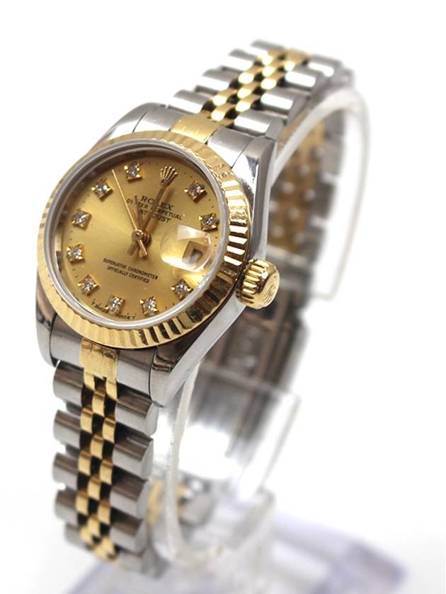 Datejust Champagne Gold 10P Diamond Combi 26MM 69173 - ROLEX - BALAAN 2