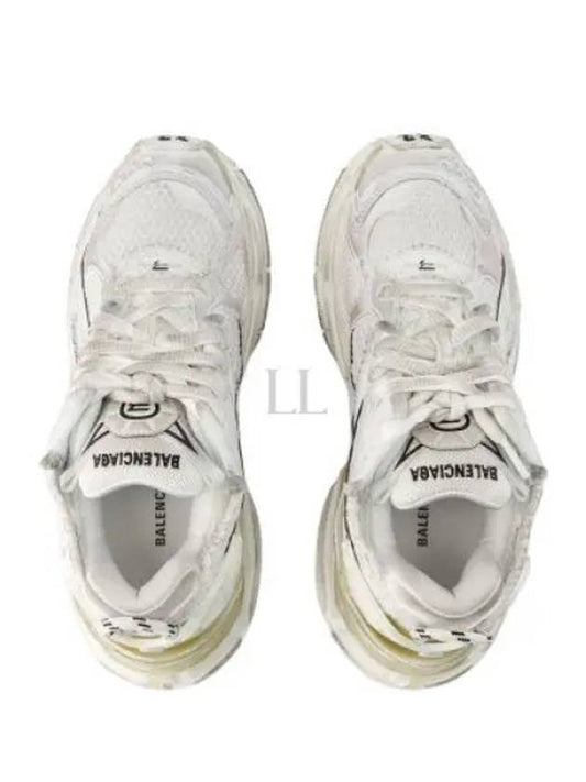 Runner Embroidered Logo Low Top Sneakers White - BALENCIAGA - BALAAN 2