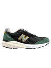 990v3 Low Top Sneakers Green Black - NEW BALANCE - BALAAN 1