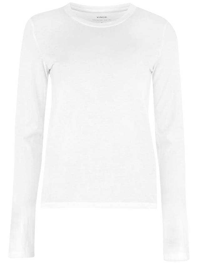 Vince Long Sleeve Cotton T-Shirt - VINCE - BALAAN 1