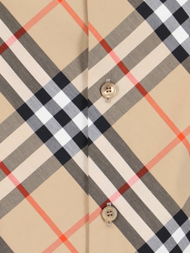 Check Pattern Shirt Beige - BURBERRY - BALAAN 4