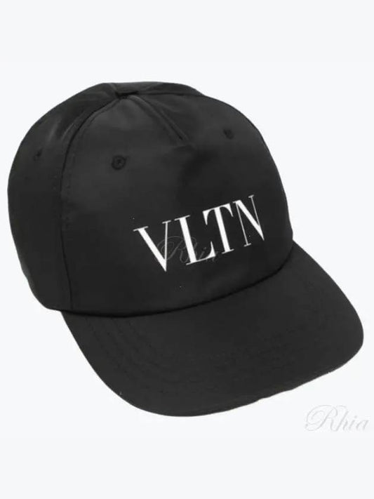 Logo Printed Nylon Ball Cap Black - VALENTINO - BALAAN 2