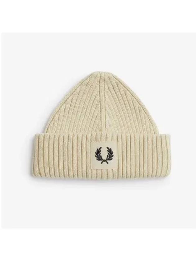 Fred Perry Patch Brand Chunky Ribbed Beanie T04 CFPU2336151 - FRED PERRY - BALAAN 1