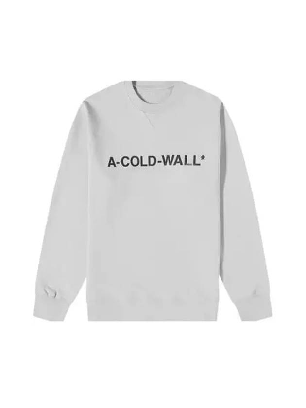 A COLD WALL Men s Light Gray Essential Logo Sweatshirt AC223MMT082I - A-COLD-WALL - BALAAN 6