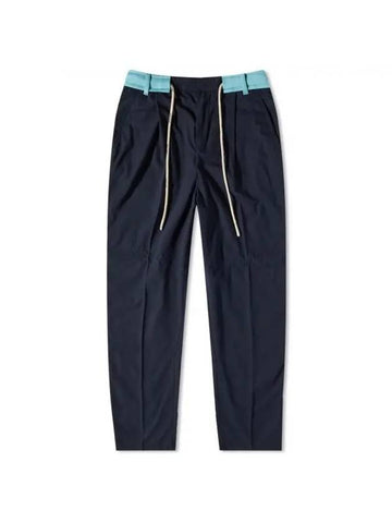 Belted Track Pants Light Blue PMCA112S23FAB0014540 - PALM ANGELS - BALAAN 1