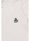 Men s AFKO Logo Cotton Polo Shirt Ivory 24PPL0003HA B1N11H 23EC - ISABEL MARANT - BALAAN 4