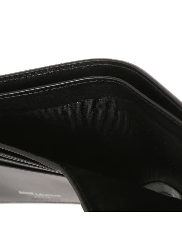 East/West Wallet In Smooth Leather Black - SAINT LAURENT - BALAAN 5