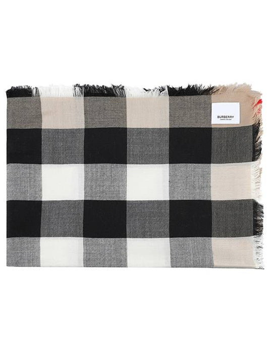 Lightweight Check Cashmere Scarf Beige - BURBERRY - BALAAN 2