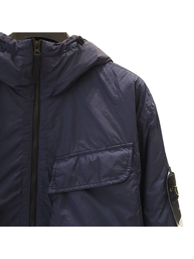 Wappen Patch Nylon Crinklips Hooded Jacket Navy Blue - STONE ISLAND - BALAAN 6