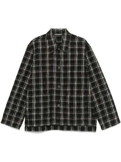 Haven Helix Flannel Long Sleeve Shirt Black - OUR LEGACY - BALAAN 2