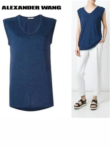 pocket sleeveless tshirt - ALEXANDER WANG - BALAAN 1