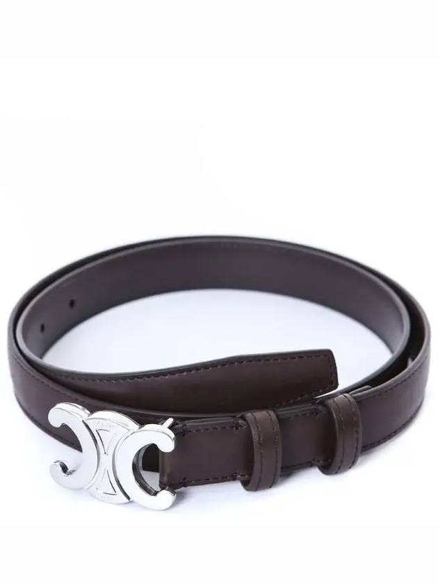 Medium Triomphe Natural Calfskin Belt Brown - CELINE - BALAAN 3