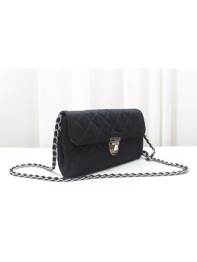 Tesuto Quilted Chain Cross Bag Black BP0584 - PRADA - BALAAN 3