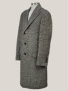 Men's Wool Long Single Coat Brown Multi - BRUNELLO CUCINELLI - BALAAN 3