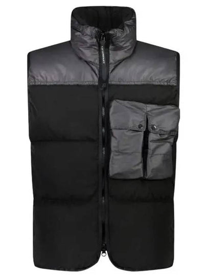 Eco Chrome-R Mixed Down Vest Black - CP COMPANY - BALAAN 2