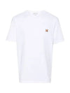 Fox Head Patch Classic Short Sleeve T-Shirt White - MAISON KITSUNE - BALAAN 2