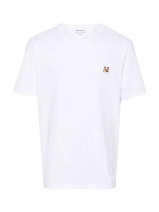 Fox Head Patch Classic Short Sleeve T-Shirt White - MAISON KITSUNE - BALAAN 2