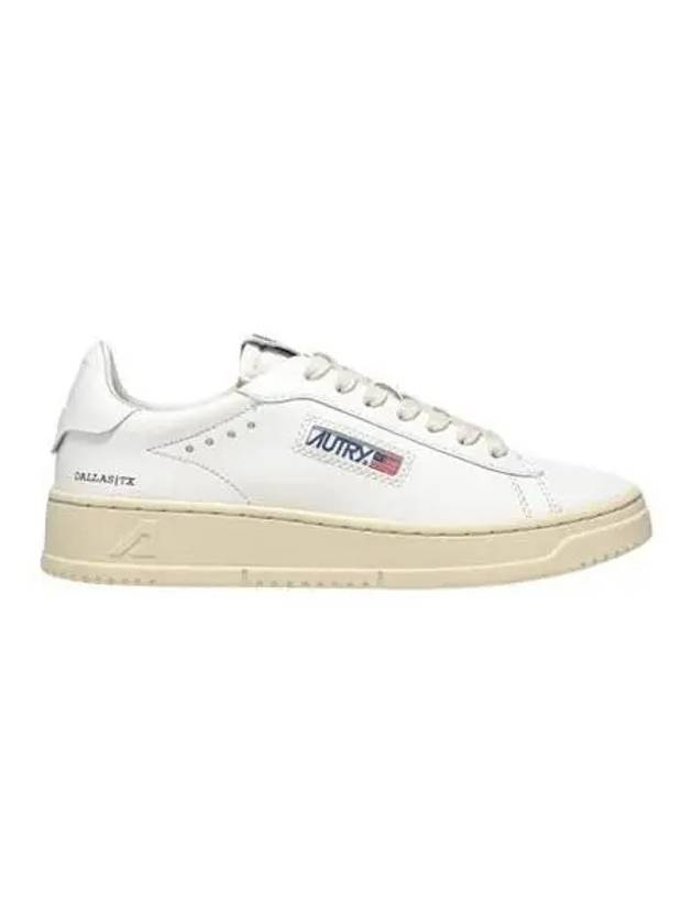 Dallas White Tab Leather Low Top Sneakers White - AUTRY - BALAAN 2