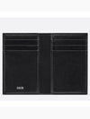 Vertical Half Card Holder Beige And Black  Oblique Jacquard - DIOR - BALAAN 4