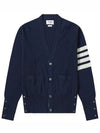 Men's Diagonal Classic Cashmere Cardigan Navy - THOM BROWNE - BALAAN 2