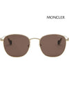 Eyewear Asian Fit Round Sunglasses Brown - MONCLER - BALAAN 4